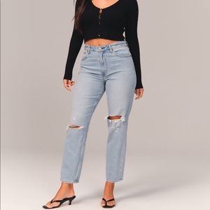 Curve Love High Rise Mom Jeans